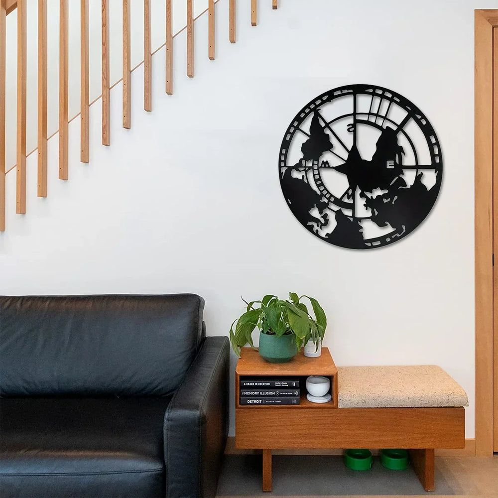Metal Globe Wall Decor
