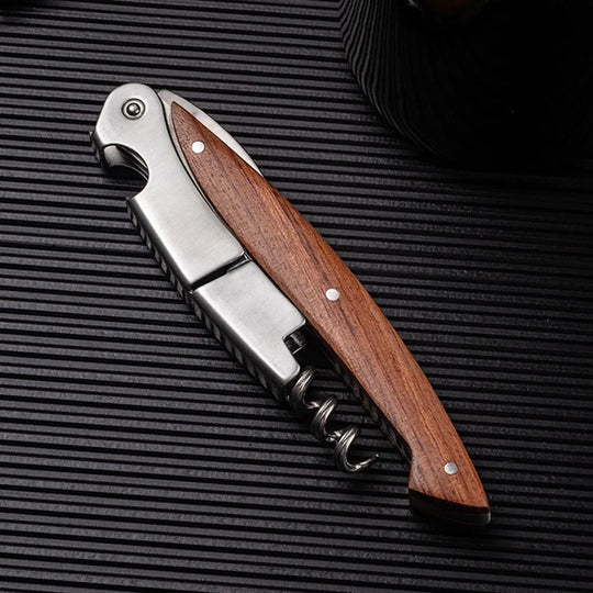 Modern Professional Wood Handle Corkscrew
