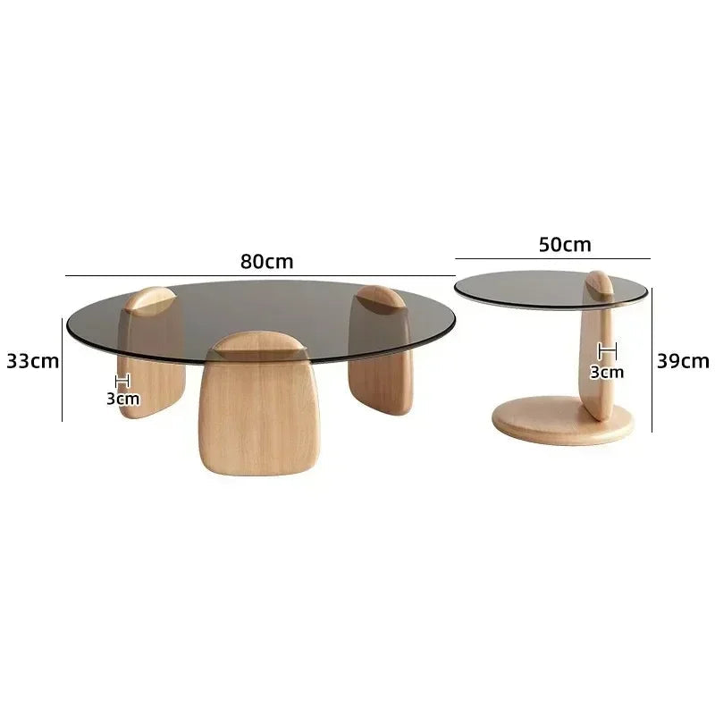 Luxury Glass Round Coffee Table