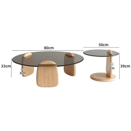 Luxury Glass Round Coffee Table