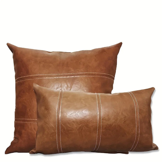 1Pc Faux Leather Pillow Covers