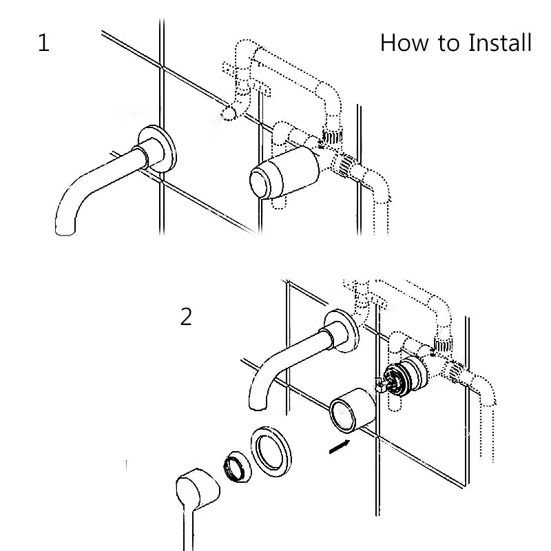 Black Bathroom Faucet Mixer Tap