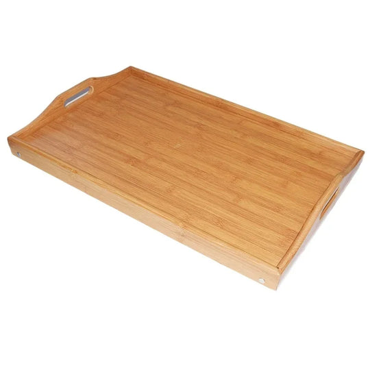 Portable Bamboo Bed Tray (50x30x25cm)