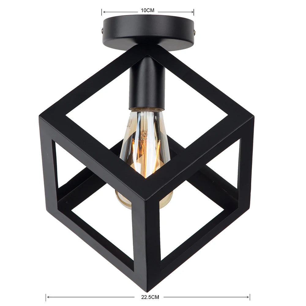 Iron Black Cage Lampshade