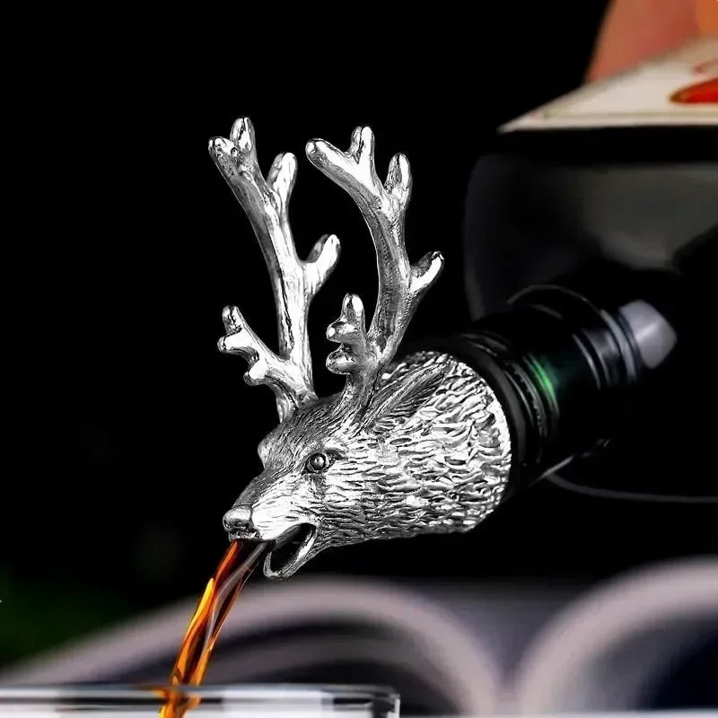Elk Head Wine Pourer