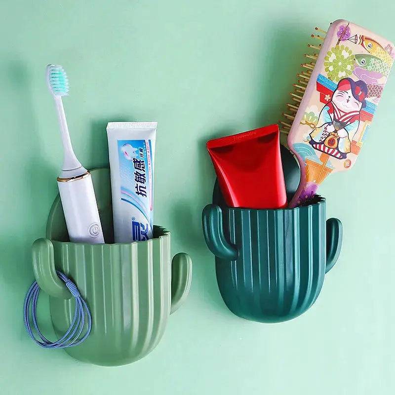 Cactus Wall Mounted Toothbrush Holder