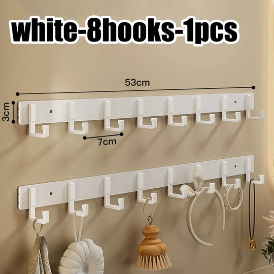Row of Modern Space Aluminium Hooks, Coat Hangers