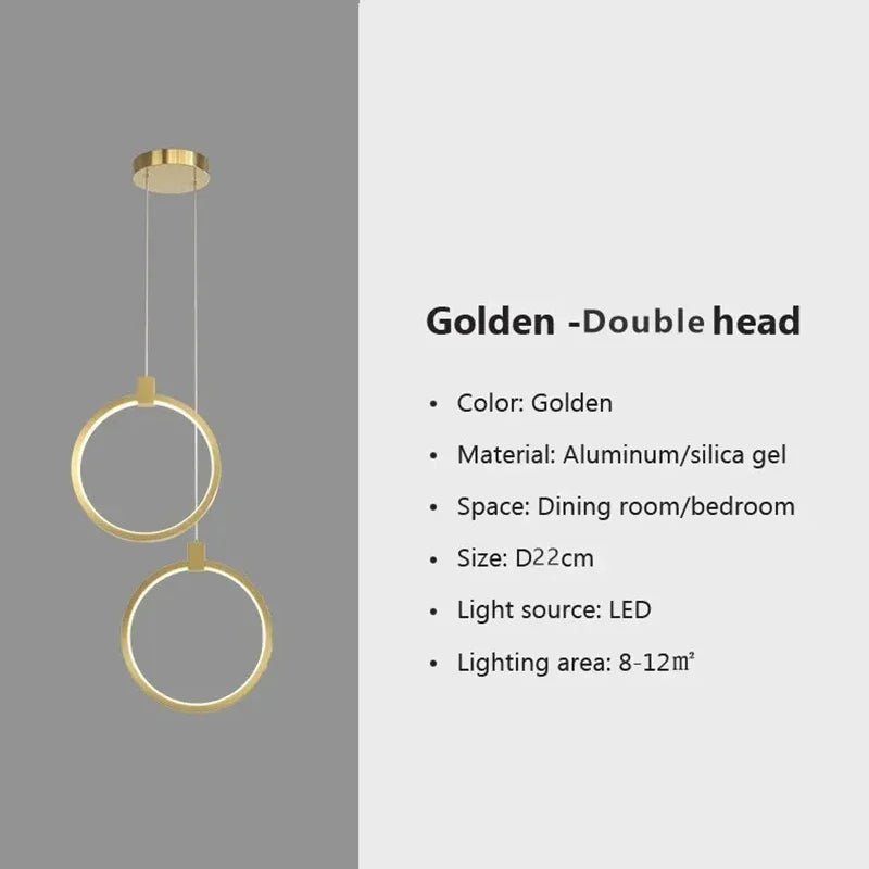 Minimalist LED Ring Pendant Light