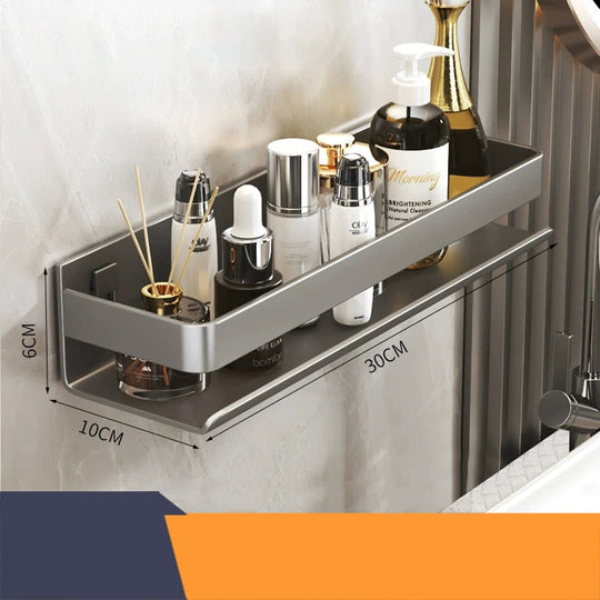 Modern Luxury Stainless Steel Bathroom Shelf