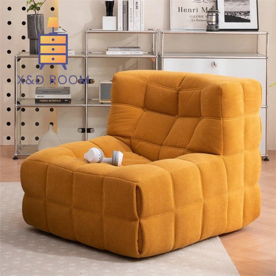 Lazy Retro Corduroy Waffle Sofa