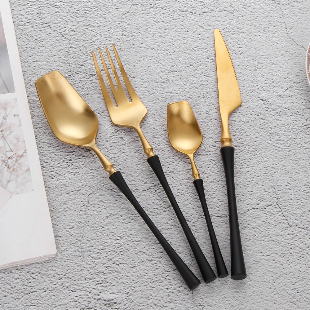 Gold Stainless Steel Tableware