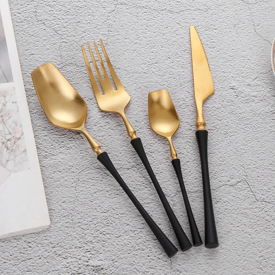Gold Stainless Steel Tableware