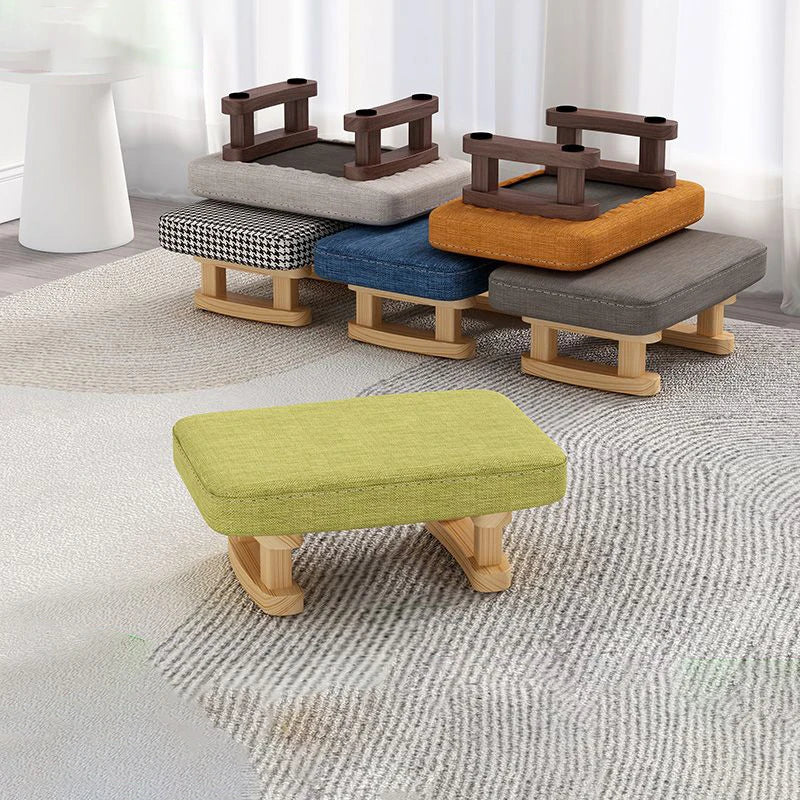 Small Wooden Stool Footrest