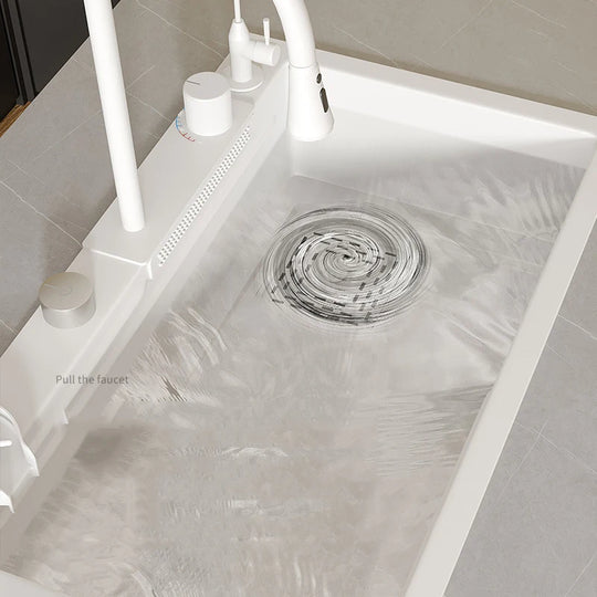 Nano White Kitchen Sink