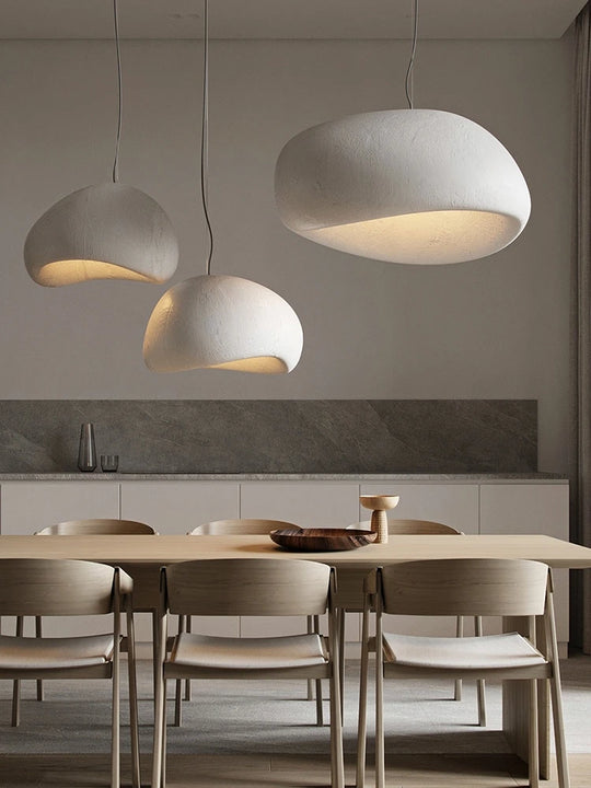 Modern White Wabi Sabi Chandelier LED