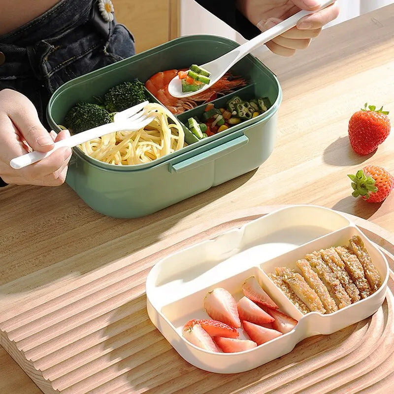 Modern 1200ml Double-layer Thermal Lunch Box