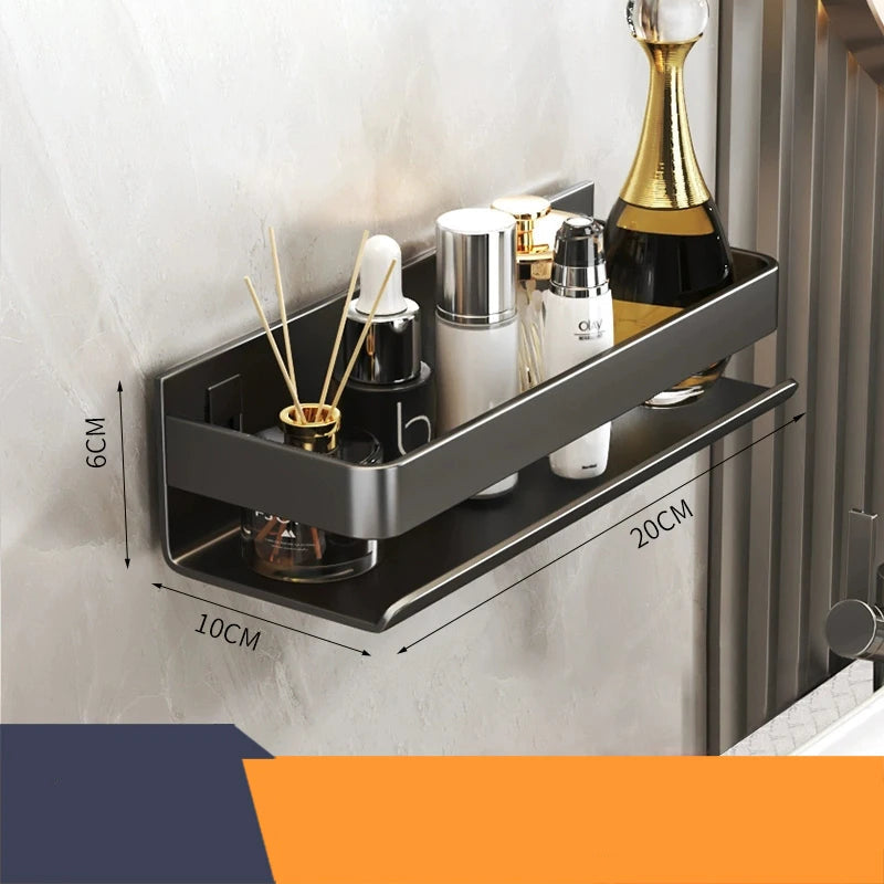 Modern Luxury Stainless Steel Bathroom Shelf
