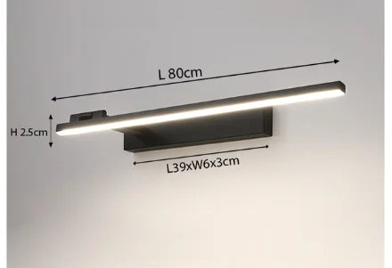 Contemporary Luxury Asymetric Bathroom Wall Light