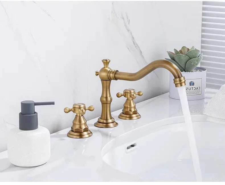 Luxury Hot Cold Mixer Brass Faucet