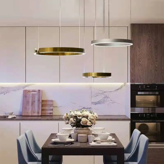 Luxury Nordic Part Ring LED Pendant Lamp