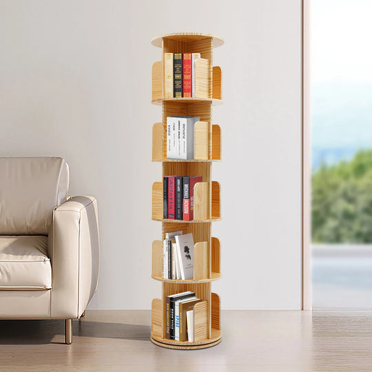 Tiered Rotating Display Bookshelf