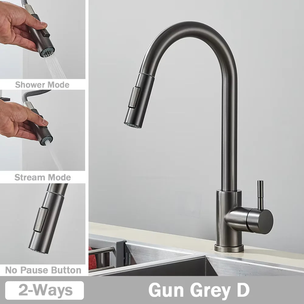 Black Pull Out Kitchen Faucet