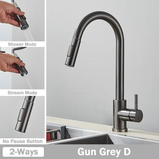 Black Pull Out Kitchen Faucet
