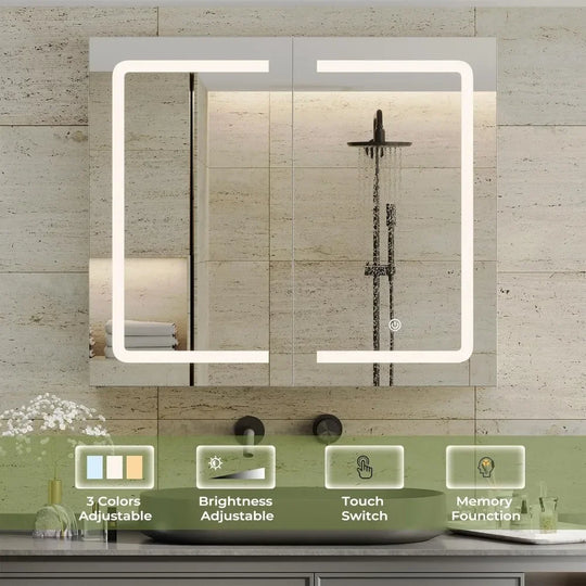 Modern Bathroom Medicine Cabinet with Mirrors