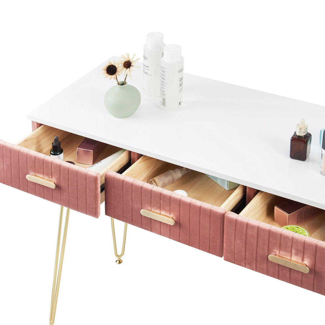 Modern Dressing Table with Stool